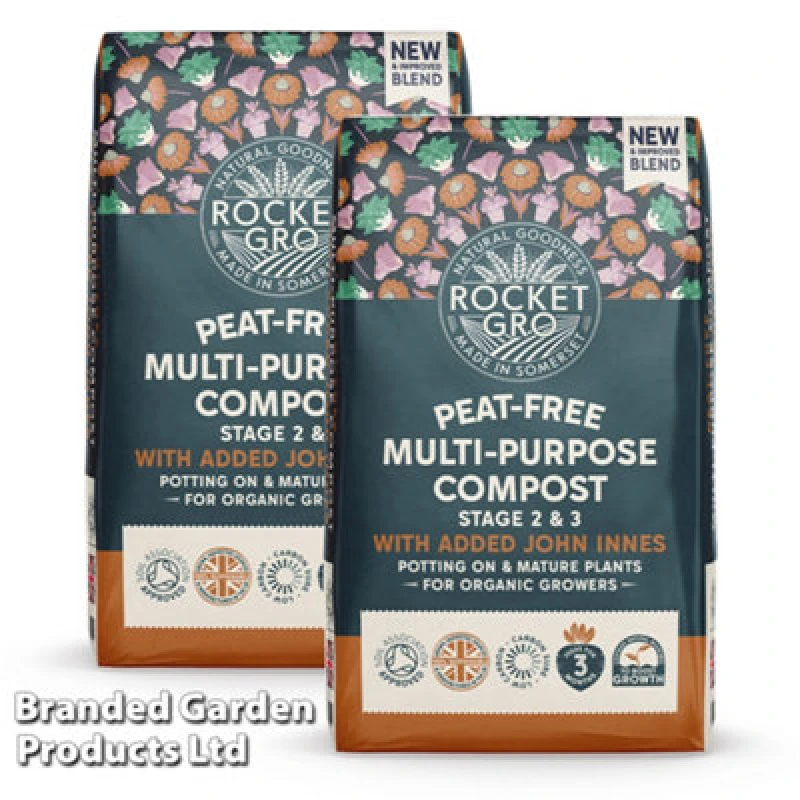 Image of Thompson & Morgan Rocketgro Multi Purpose Compost Stage 2&3 With Added John Innes 40 Litre X 2 Units