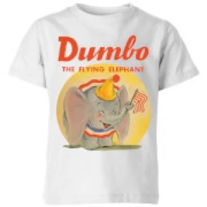 Image of Dumbo Flying Elephant Kids T-Shirt - White - 3-4 Years