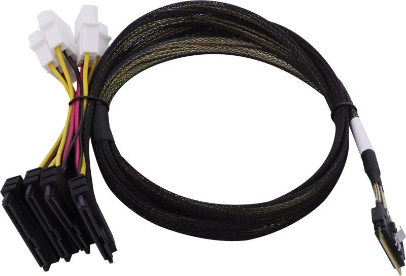 Image of MICROCHIP TECHNOLOGY Microchip Technology 2305300-R Serial Attached SCSI (SAS) cable 0.8 m Black, Multicolour 2305300-R