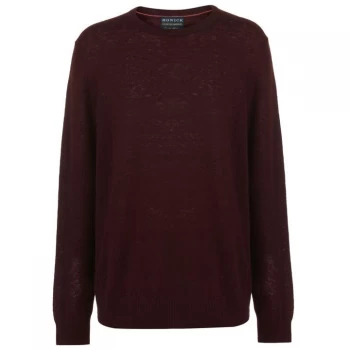 Image of Howick Howick Arlington Crew Jumper Mens - Burgundy
