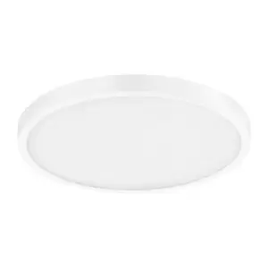 Image of Wall / Ceiling Light White 400mm Round Surface Mounted 25W LED 3000K