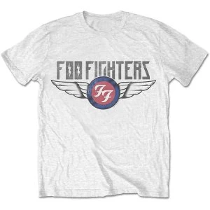 Image of Foo Fighters - Flash Wings Mens Medium T-Shirt - White