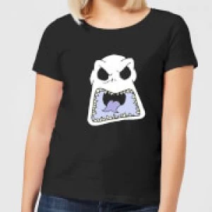 Image of Nightmare Before Christmas Jack Skellington Angry Face Womens T-Shirt - Black - S