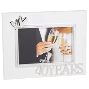 Image of Heart 40th Anniversary Frame 6x4