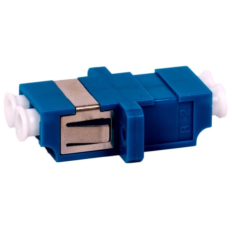 Image of FDL LC DUPLEX SINGLEMODE FIBRE OPTIC ADAPTER - Blue
