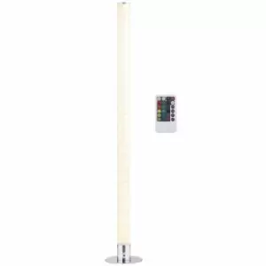 Image of HOMCOM RGB Dimmable Floor Lamp With Remote Control LED Modern Mood Lighting