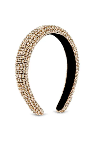 Image of Gold Plated Statement Crystal Headband