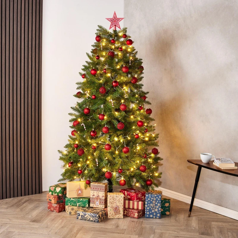 Image of SO House 150 CM Rocky Ridge Fir Tree with 282 tips. Pvc Mixed hard needle without lights Green