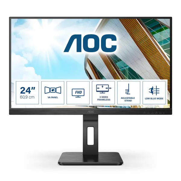 Image of AOC 23.8" 24P2QM Full HD LED Monitor