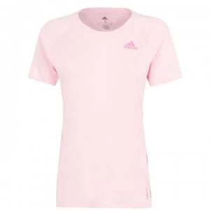 Image of adidas Womens Primegreen Adi Runner T-Shirt - Haze Coral