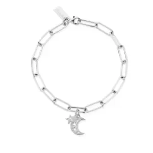 Image of ChloBo Silver Link Chain Hope & Guidance Bracelet