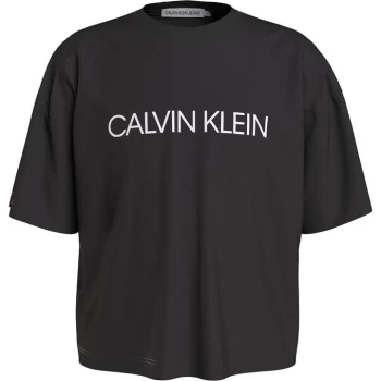 Image of Calvin Klein Boxy T-Shirt - Black BEH