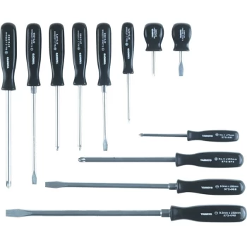 Image of 12-Pce Mechanics Pattern Screwdriver Set - Yamoto