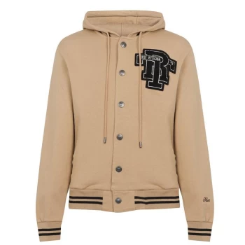 Image of True Religion Hooded Varsity Jacket - White