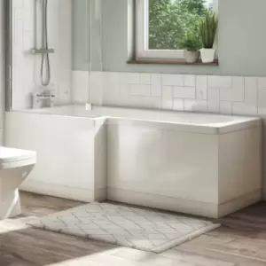 Image of Ashford L Shape Bath Front Panel - White Gloss