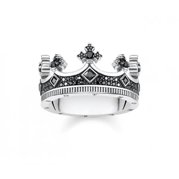 Image of Thomas Sabo Sterling Silver Thomas Sabo Rebel at Heart Kingdom Crown R