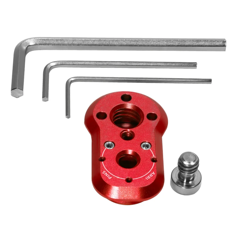 Image of Kondor Blue Mini Quick Release Plate Male Plate Only Cardinal Red