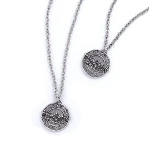 Image of Guns N' Roses - Disc Logo Necklace & Bracelet Set
