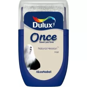 Image of Dulux Once Natural Hessian Matt Emulsion Paint 30ml