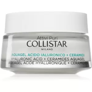 Image of Collistar Attivi Puri Hyaluronic Acid + Ceramides Aquagel Moisturizing Cream-Gel with Brightening Effect with Hyaluronic Acid 50ml