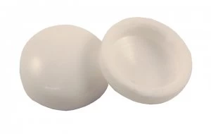 Image of Pack of 10 Plastidome Screw Caps White