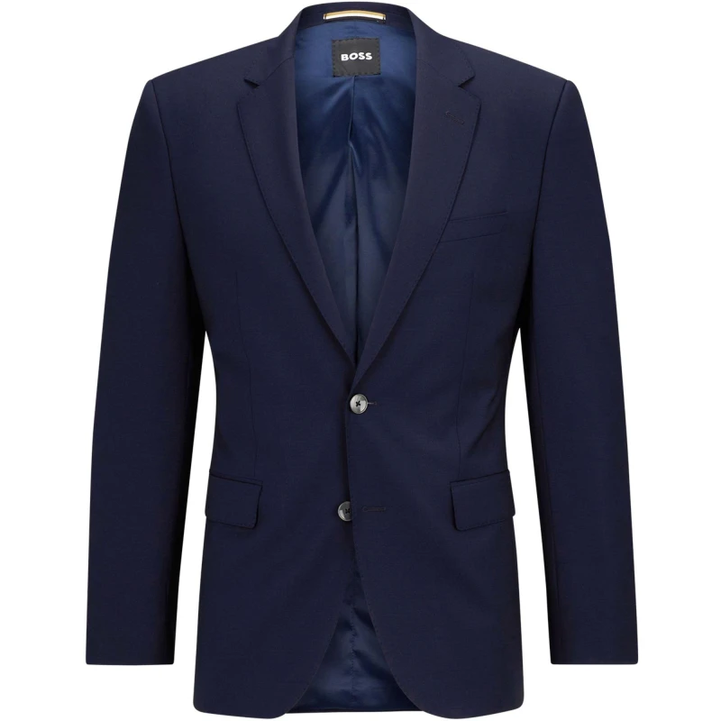 Image of Boss Mens H-Jasper Luxury Suit Jacket Dark Blue 405 male 36 R (46)