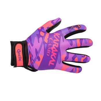 Image of Karakal Camo GAA Gloves Senior - Purple