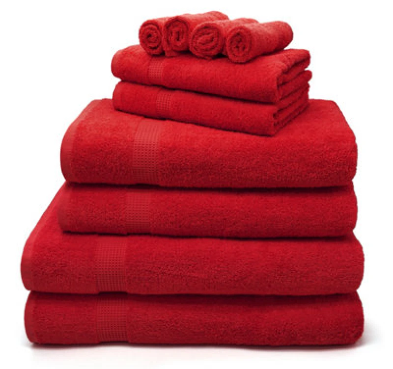 Image of Velosso Luxury 100% Egyptian Cotton Towels 550Gsm Soft & Absorbent Cotton Towels Red - Bath Sheet