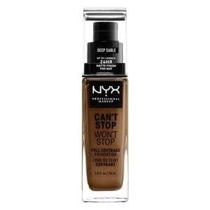Image of NYX Professional Makeup Cant Stop Foundation Deep Sable