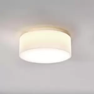 Image of Astro Cambria 380 - Cylindrical Ceiling Light White Fabric, E27