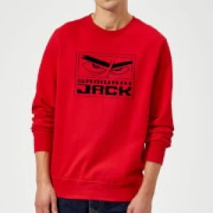 Image of Samurai Jack Stylised Logo Sweatshirt - Red - XXL