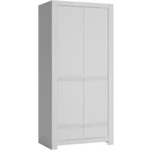 Image of Furniture To Go - Novi 2 Door Wardrobe in Alpine White - Alpine White