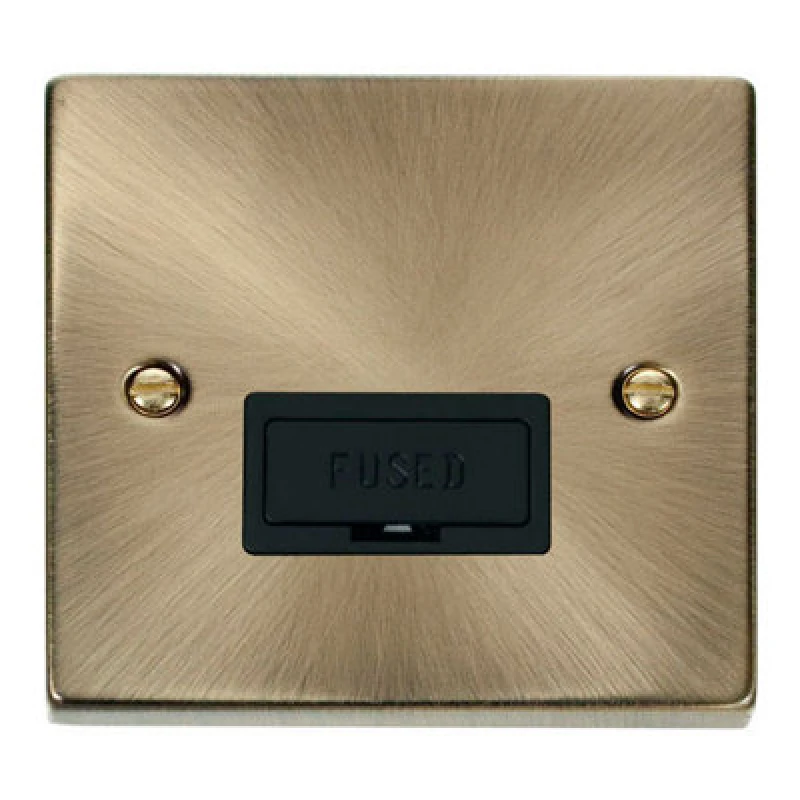 Image of SE Home Antique Brass 13A Fused Connection Unit Gold unisex
