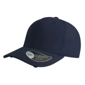 Image of Atlantis Cargo Weathered Visor 5 Panel Cap (One Size) (Navy)