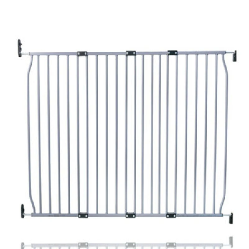 Image of Safetots Eco Screw Fit Baby Gate, Grey, 130Cm - 140Cm, Stair Gate For Toddler And Baby, Screw Fit Safety Barrier