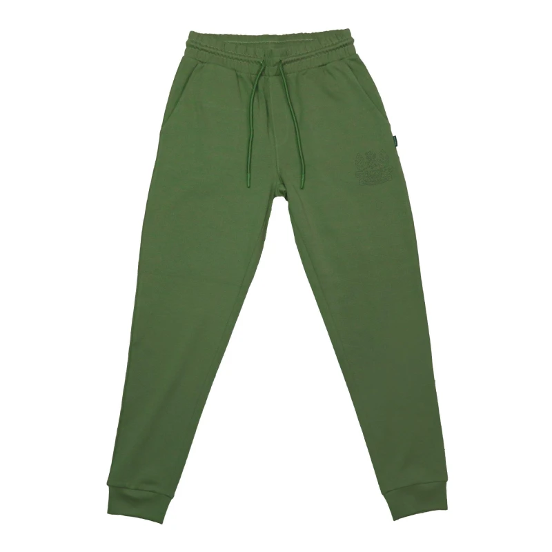 Image of Aquascutum Mens Closed Hem Fleece Joggers Closed Hem Fleece Jogging Bottoms Small Green 48271515350