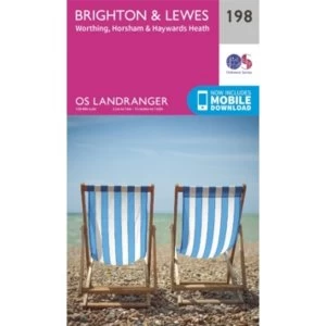 Image of Brighton & Lewes, Haywards Heath by Ordnance Survey (Sheet map, folded, 2016)