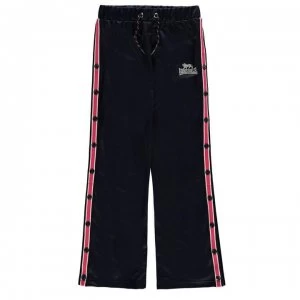 Image of Lonsdale Track Pop Pants Junior Girls - Navy