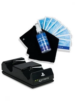 Image of Officially Licensed Twin Charging Dock and Cleaning Kit PS4 Game