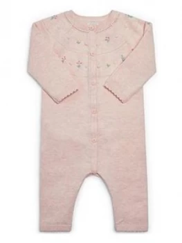 Image of Mamas & Papas Knitted Sleepsuit Baby Girls