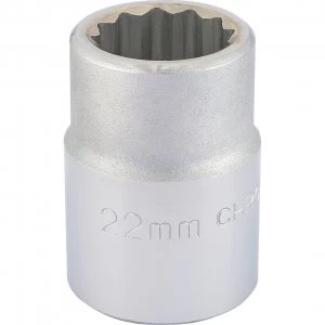 Image of Draper 3/4" Drive Polished Finish Bi Hexagon Socket Metric 3/4" 22mm