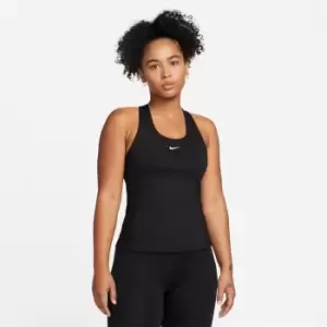 Image of Nike Dri-FIT Swoosh Womens Sports Bra Tank - Black