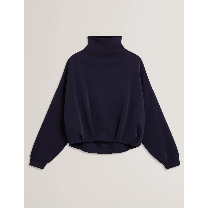 Image of Ted Baker Womens Long Sleeve Blouse Navy female 8 (XS)