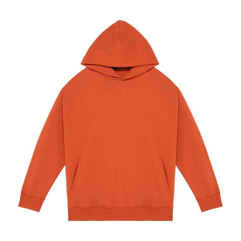 Image of Native Spirit Mens Oversized Hoodie in Burnt Orange Size: XS Burnt Orange Male XS