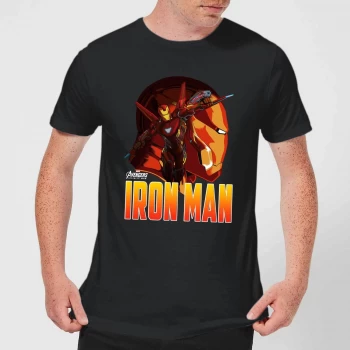 Image of Avengers Iron Man Mens T-Shirt - Black - 5XL
