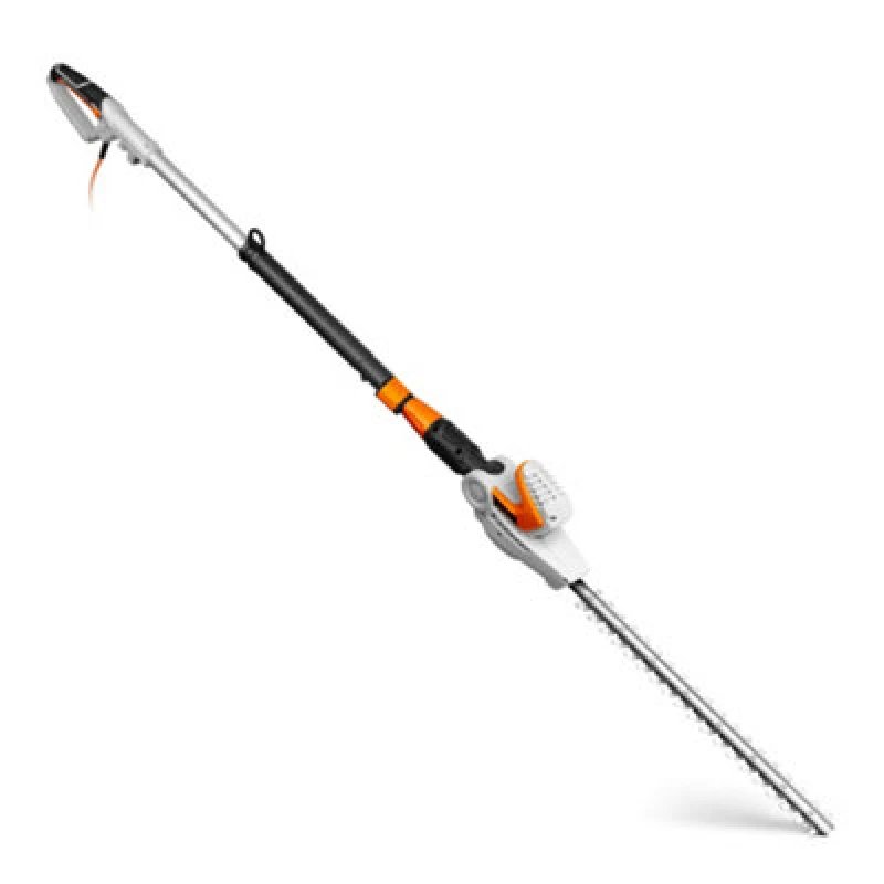 Image of Vonhaus Pole Hedge Trimmer Corded, Long Reach Telescopic Extendable Cutter, 500W, 10M Cable, Shoulder Strap, Blade Cover