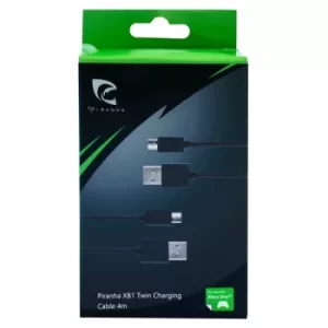 Image of Piranha 4m Twin Charging Cable For Xbox One