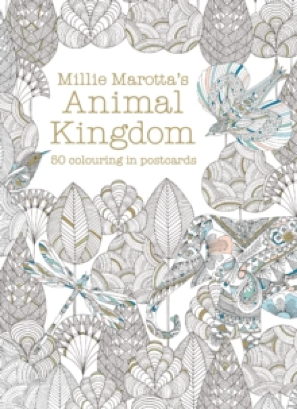 Image of Millie Marotta's Animal Kingdom Postcard Box : 50 beautiful cards for colouring in Postcard book or pack