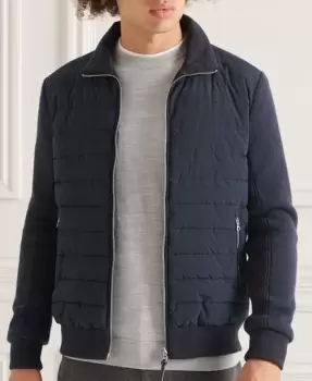 Image of Superdry Studios Padded Knit Mix Jacket