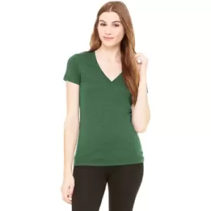 Image of Bella Ladies/Womens Triblend Crew Neck T-Shirt (XL) (Emerald Triblend)